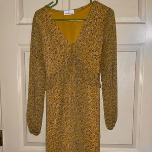 mustard yellow dress